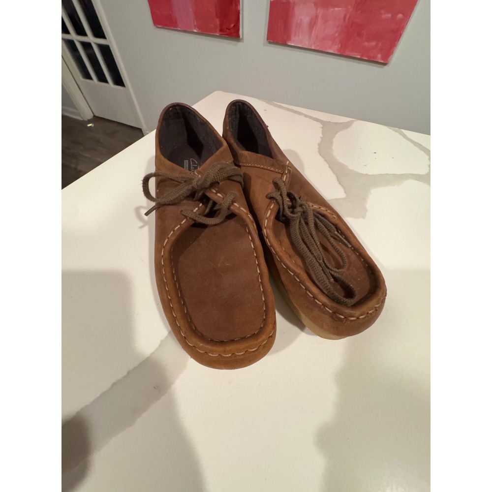 Clarks Wallabee Size 10 Women Brown‎ Suede Crepe Sole Ankle Boots